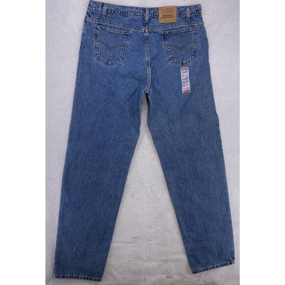 Levis 553 Jeans Mens 42x36 Denim 90s USA Relaxed Straight Dark Mid Rise Vintage - Picture 2 of 16